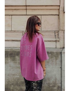 les bonnes soeurs tee shirt basile violet