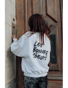 Les bonnes soeurs sweat babe gris