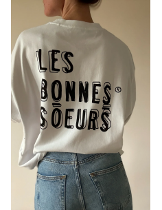 les bonnes soeurs tee shirt basile blanc